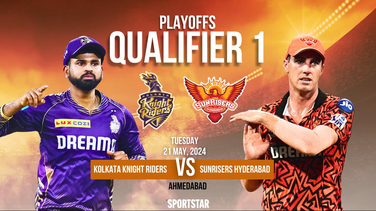 KKR vs SRH Live Score, IPL 2024 Qualifier 1: Kolkata Knight Riders 49/1 (4 overs), Target: 160; Natarajan removes Gurbaz to end opening partnership